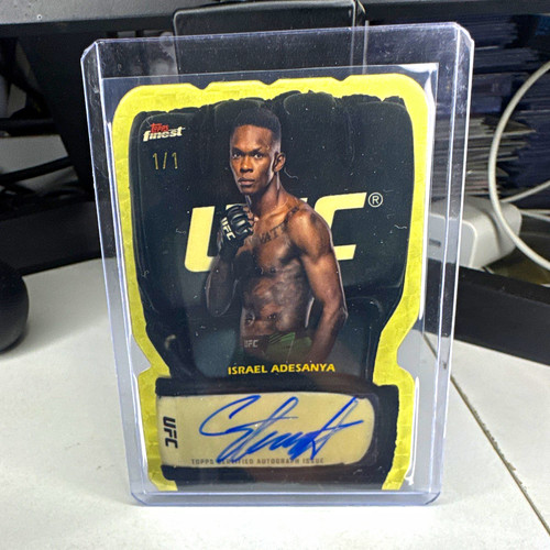 Israel Adesanya #FGA-IA 2024 Topps Finest UFC Fight Glove Autograph card