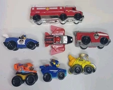 Paw Patrol Diecast True Metal Cars & Plastic Trucks Lot of 7