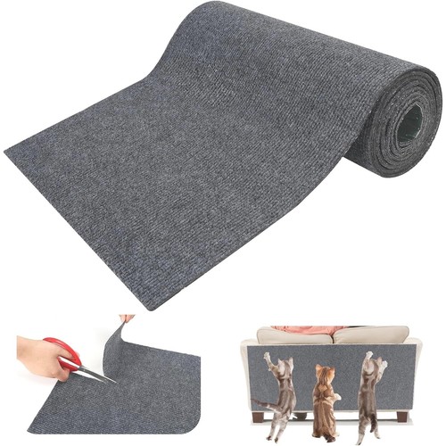 Trimmable Cat Scratcher mat Furniture Protector Adhesive Pad Deterrent for DIY