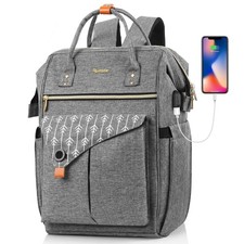 MOMUVO Laptop Backpack for Women, 15.6 Inch Laptop Bag Work Backpack with USB...