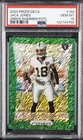 2024 Panini Prizm Deca Football Green Shimmer FOTL Jack Jones #168 PSA 10