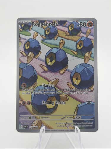 ROGGENROLA 127/086 ILLUSTRATION RARE WHITE FLARE POKEMON HOLO NM