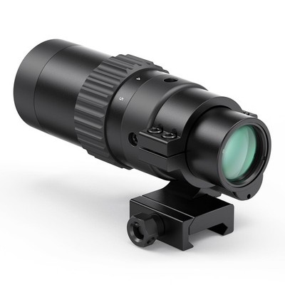 Feyachi M36 1.5X - 5X Red Dot Sight Optics Magnifier with Flip to Side Black 