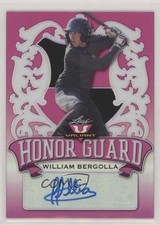 2021 Leaf Valiant Honor Guard Pink /25 William Bergolla #HG-WB2 Auto 0j81