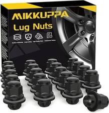 MIKKUPPA 20Pcs Black M12X1.25 Lug Nuts for Nissan Infiniti Factory Wheels