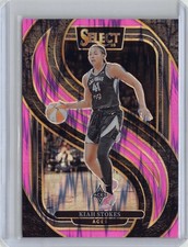2025 Panini Select WNBA #185 Kiah Stokes Pink Flash Prizms