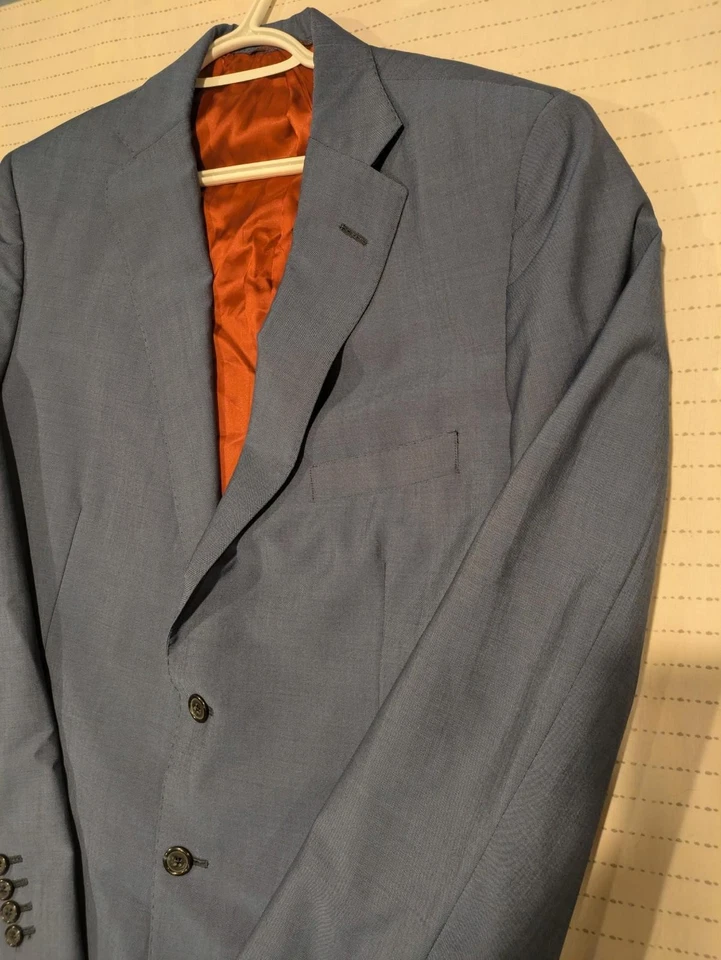 Chaqueta Traje Holland And Sherry Azul Talla Personalizada Pecho 42 Foto 2 de 4