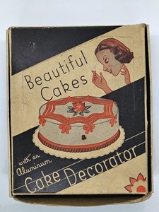 VTG 40s/50s Aluminum Cake Decorator Set No. 2804 Made In The USA In Original Box