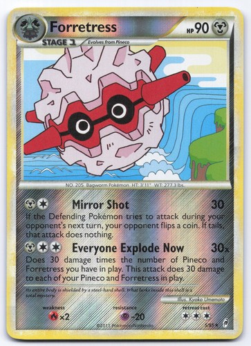 Forretress 5/95 Call of Legends Reverse Holo Rare Pokemon Card