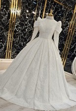 Hijab Brautkleid Günstig Hochzeitskleid Super Zustand Gr. 36 38