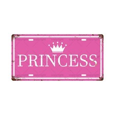 PRINCESS ROYAL FAMILY MEMBERS Metal Tin Street Sign Bar Cafe Garage