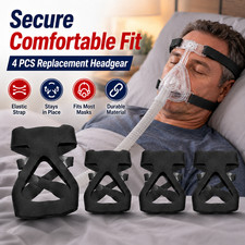 4Pcs CPAP Mask Accessories Headgear Straps for ResMed Mirage Philips Respironics