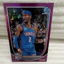 Topps 2025-26 Bowman Shai Gilgeous-Alexander Thunder BCV-106 Chrome /299