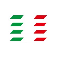 4pcs Scratch Resistant Car B Pillar Stickers Italian French Germman Flag Color