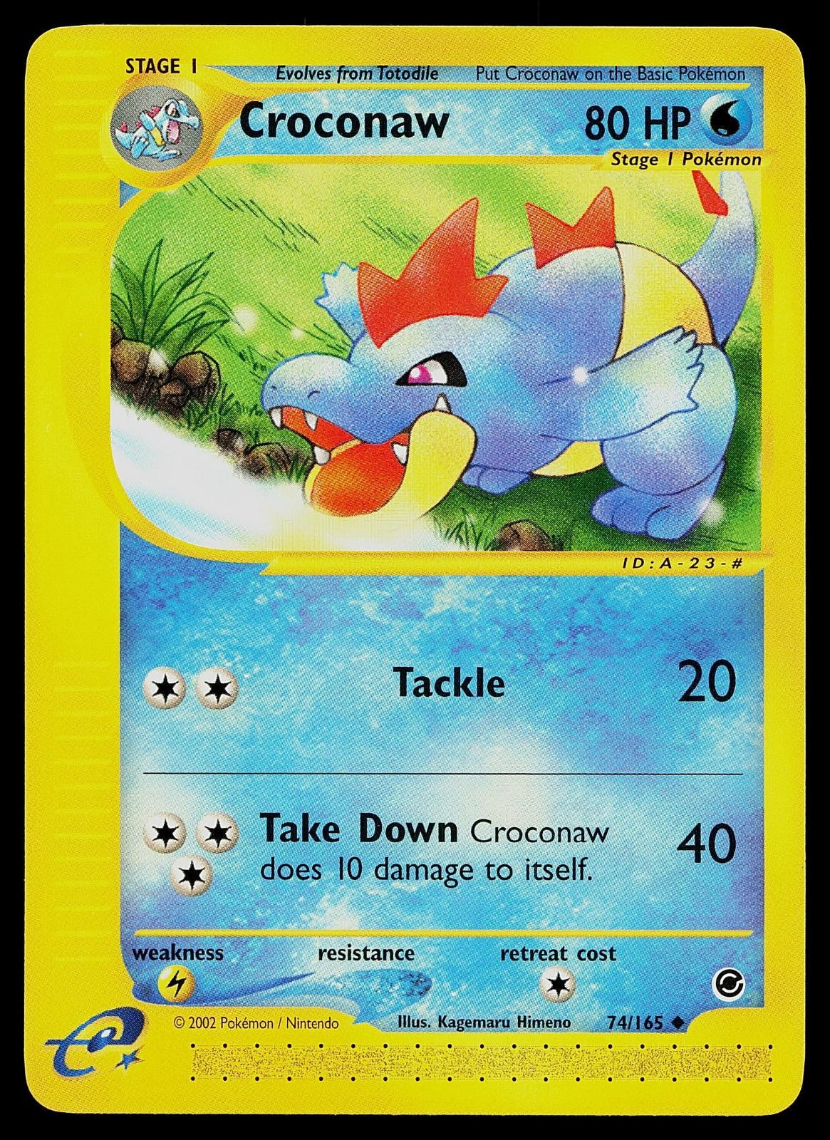 Pokemon Card - Croconaw Expedition Base Set 74/165 Uncommon