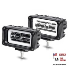 4 Inch LED Pod Light Bar, 2 PCS 8D Off Road LED Driving Fog Light