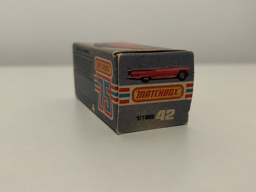 Vintage Matchbox Superfast No. 42 T-Bird with Original Box - Picture 10 of 12