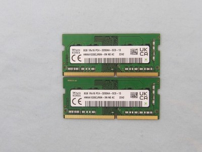 SK Hynix 16GB (2x8GB) 1Rx16 PC4-3200AA (HMAA1GS6CJR6N-XN) DDR4 Laptop ram