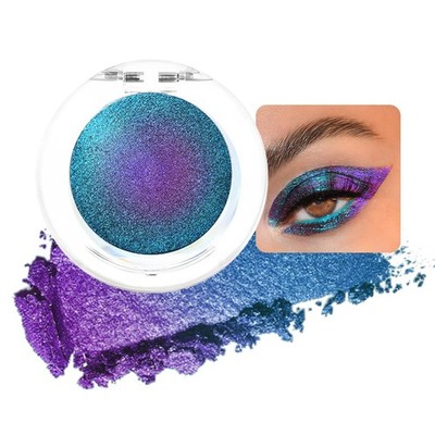 evpct Teal Sapphire Blue Dark Purple Chameleon Single Eye Shadow Palette Makeup
