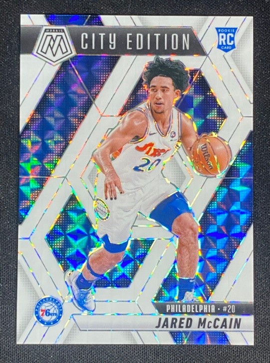 Jared McCain 2024-25 Panini Mosaic RC City Edition White /25 #277