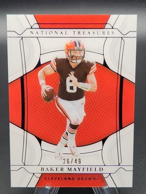 Baker Mayfield 2021 Panini National Treasures Purple #26/49