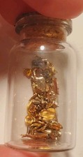 Lot Of Scrap Gold 24k 14k 10k Solid And Gold Filled In Bottle Over A 8 Gram Oro◇