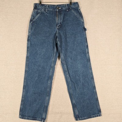 Carhartt B13-DST Mens Dark Stone Original Dungaree Fit Carpenter Jeans 32x30