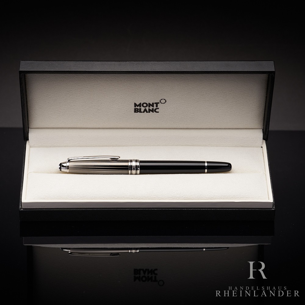 Montblanc Solitaire Doué Black and White Classique Fountain Pen ID