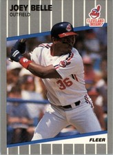 Joey Albert Belle RC 1989 Fleer Update #U-25 Cleveland Indians Rookie Card XRC