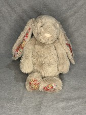 Jellycat Blossom Floral Beige Bashful Bunny Plush Stuffed Animal Medium 12  