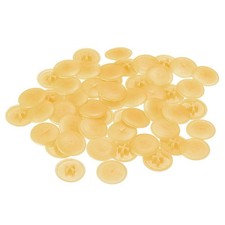 Screw cap covers, 120pcs 16.7x4.3mm plastic screw cover, dark beige