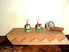 dollhouse miniature Owl candle holder lot — photo 1