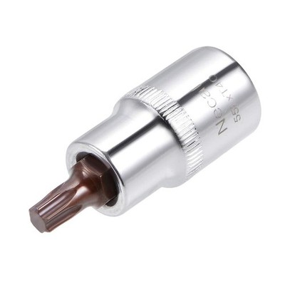 uxcell 1/2-Inch Drive T40 Torx Bit Socket S2 Steel 55mm Length