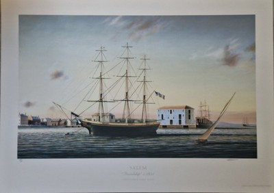Friendship of Salem c1805 by Christopher James Ward 493/500 Signed Unframed 