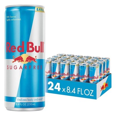 RED BULL Sugar Free Energy Drink with 80mg Caffeine plus 8.4 Fl Oz, Pack of 24 C