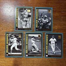2001 Topps Baseball Golden Moments Trading Card Lot Of 5
