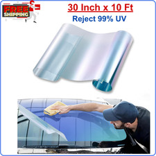Blue Chameleon Window Tint For Car 70 Vlt Front Windshield Tint 30inch X 10ft