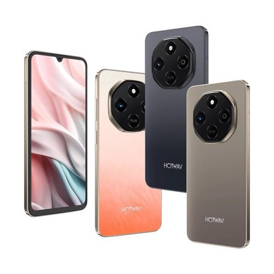 New HOTWAV Note 16 Pro|6. 9 HD+Display Android 14 factory Unlocked Cell Phone BK