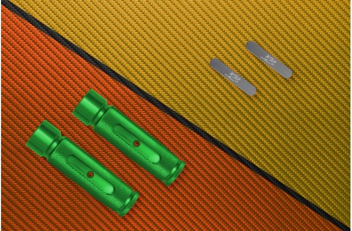 Cale Pieds Arrière XJ6 9cm - Confort Passager Anodisé