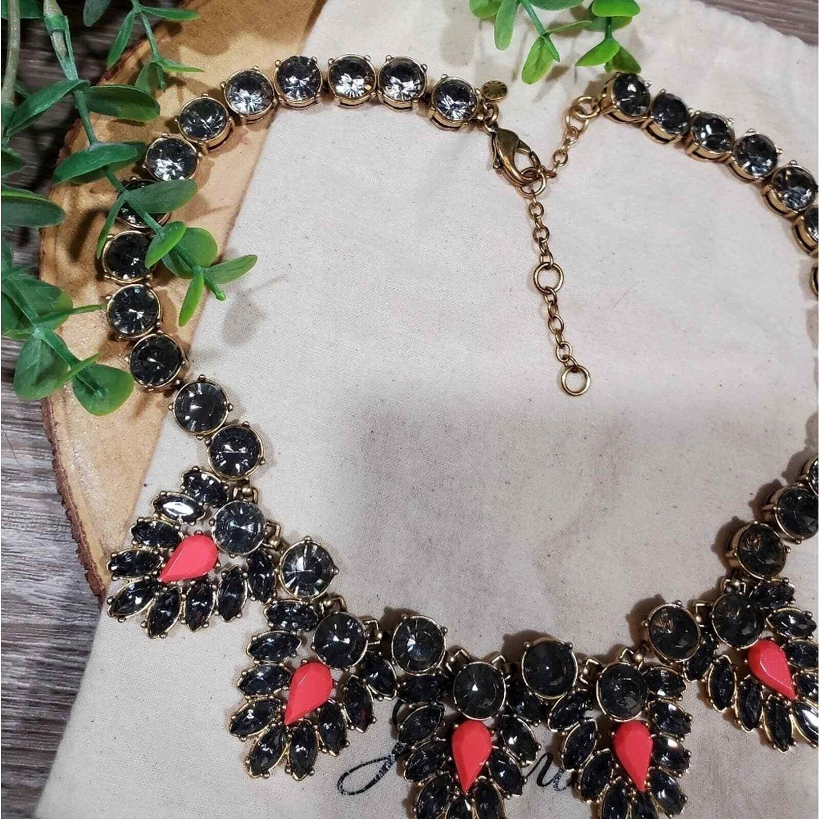 J. Crew multi stone gorgeous statement necklace - image 5