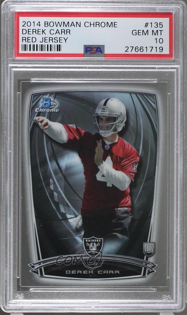 2014 Bowman Chrome Derek Carr #135 PSA 10 GEM MT 0a9
