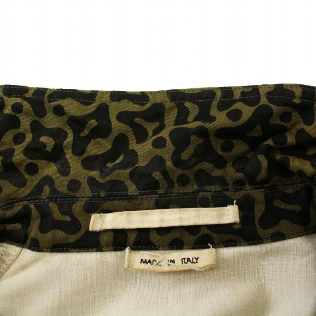 Marni Leopard Work Jacket Outer Pattern 46 S Khak… - image 8