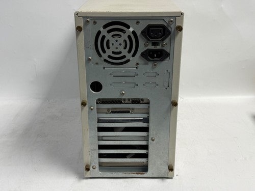 Vintage Baby AT Computer Tower Case Beige w/ floppy, and DVD Drive - Picture 7 of 15