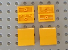 4 x LEGO Bright Light Orange Slope Curved 2x2 Ref 15068 Set 41192 41175 40228 