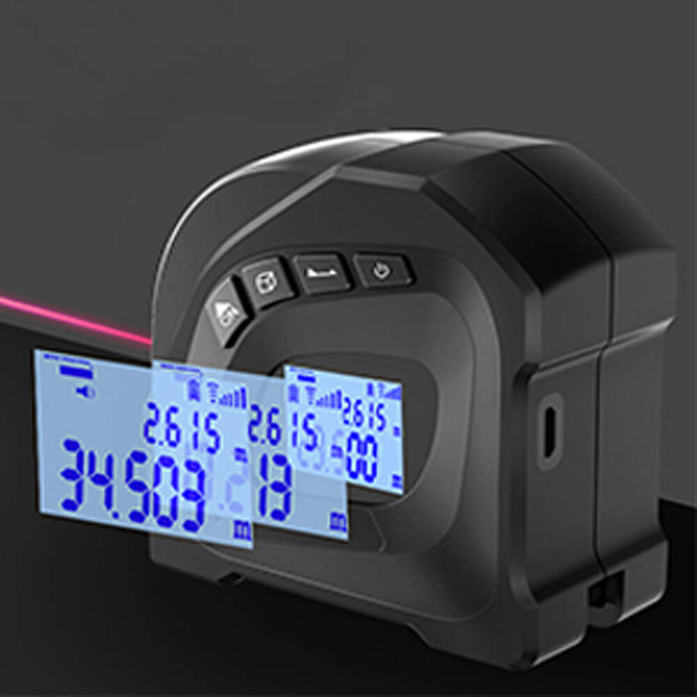 Digital 40M Laser Tape Measure Max&Min Volume Area Distance Meter Range