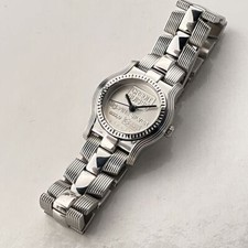 Credit Suisse Analog Quartz Men Fine Silver Men'S Watch Vintage 895998790