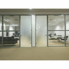 WINDOW  STICKY BACK PLASTIC 2MX67.5cm SAND WHITE FROSTED WRAP  FABLON PRIVACY