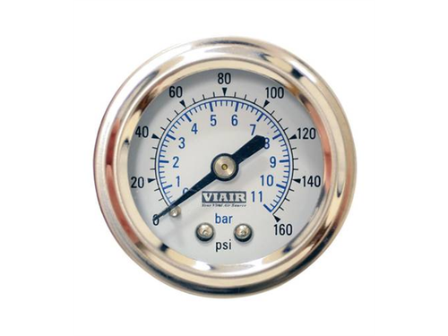 VIAIR Air Pressure Gauge Single Needle 160psi 2" White Face 90087 - Bild 10 von 13