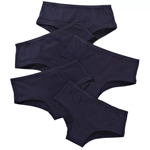 Girls Just Essentials Briefs Pants Knickers Hipster Shorts School Multipack of 5 - Picture 6 of 12