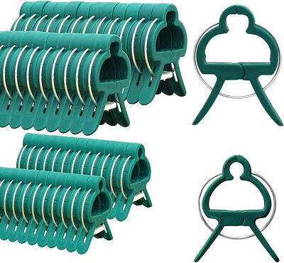 100 Garden Plant Clamps,Plant Support Clamps Hold Plant Stems,for Multi-..